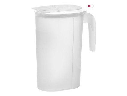 džbán 1,5l MARGERIT oválný, víko s výlevkou, gum.těsn., plast