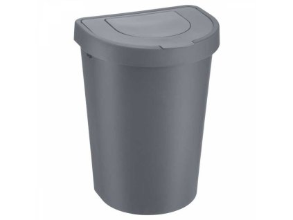 koš odp. 25l SEATTLE výklopný 48x33,8x27,2cm, šedý, plast