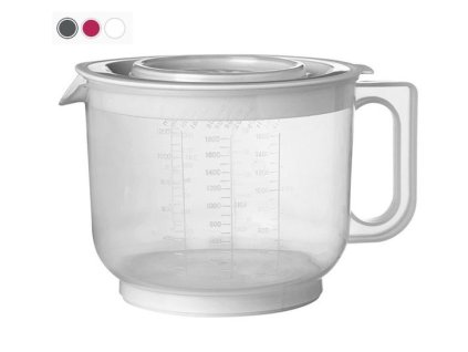 mísa 2,0l s výlevkou, odměrka+víko, plast