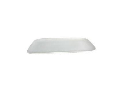 podnos 33x21,5x2,5cm, oblé rohy, 2.jakost, bílý porcelán*10/2026