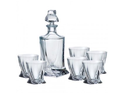 karafa 0,85l+6ks whisky QUADRO PREMIUM BOH.POL.