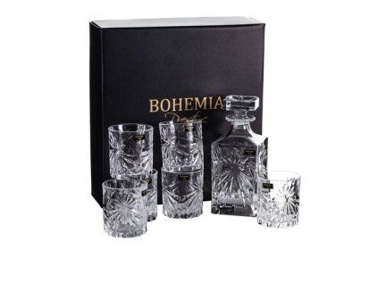 karafa 0,85+sklen. 320ml, 6ks, FIORE, BOHEMIA PR., whisky, DB