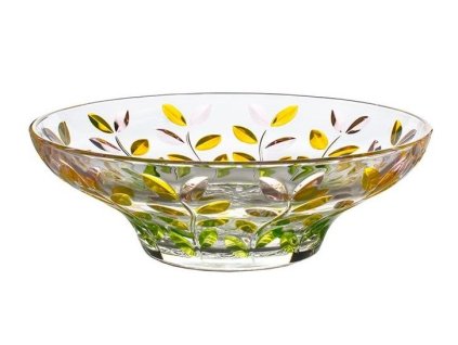 mísa d30,5cm, BOHEMIA PR. LAURUS SPRING, barev. sklo