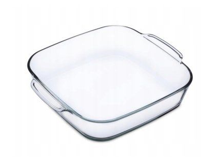 mísa 2,3l hran.čtverc. 24x24(28 ucha)x6,5cm, var.sklo,zapék. SIMAX