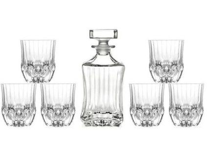 karafa 0,75l, sklen. 350ml, 6ks, RCR ADAGIO, whisky, DB