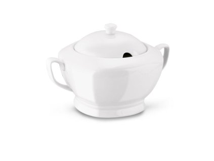 mísa 2,5l polévková, 28,5x21,5x18cm,víko, porcelán