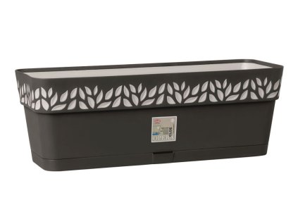 truhlík  50cm CLOE GRAFIT/šedá+miska