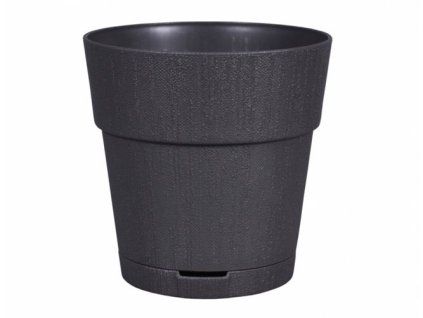 květ. d20xh19cm ETHICA GRAFIT+miska