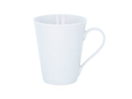 hrnek 480ml, kónický, bílý porcelán