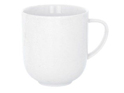 hrnek 500ml, KLASIK, bílý porcelán
