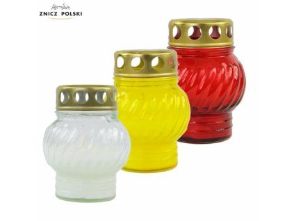lampa hřbit. 11cm, s víčkem, mix barev, 9hod