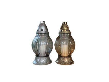 lampa hřbit. 25cm, s víčkem, mix barev, 24hod