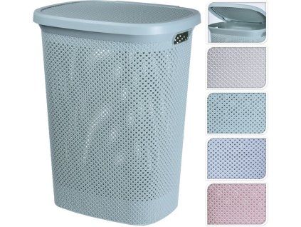 koš 60l na použ. prádlo 35x45cm, v.58cm, 4barvy, plast