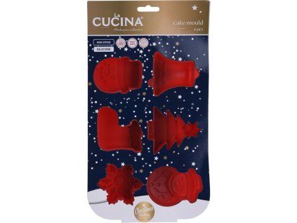 forma 17,5x32,5x3cm na pečení 6tvarů, CUCINA silikon