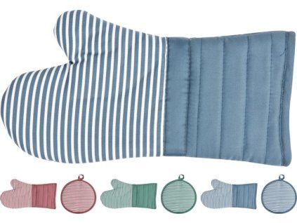chňapka 18x34cm prstová+chňapka d21cm, 3barvy, textil