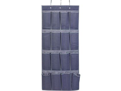 kapsář 45x110cm, šedý pevný textil