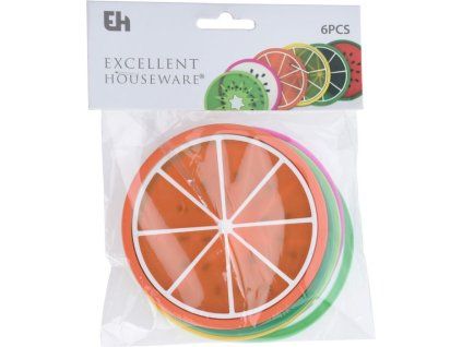 podložka d8,5cm 6ks, mix barev, plast