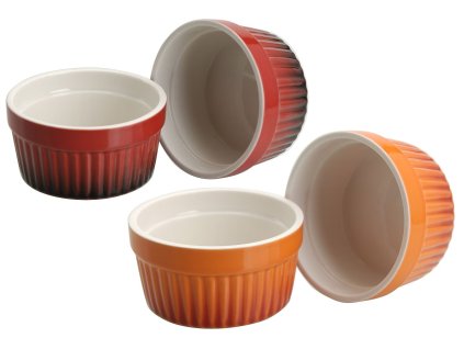 miska 185ml, 2ks, 2bar.zapék. MUFFINY d9x5cm, porcelán