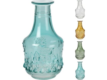 váza 0,5l, 17cm, mix barev, sklo