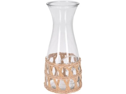 karafa 1,2L, dekorace ratan, sklo