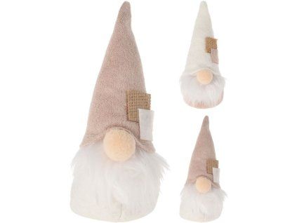 SKŘÍTEK 16cm, sedící, 2druhy, textil, dek.