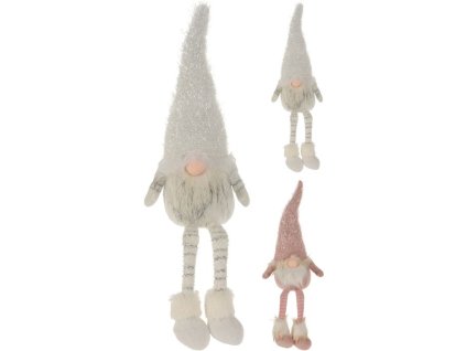 SKŘÍTEK 63cm, nohatý, 2druhy, textil, dek.