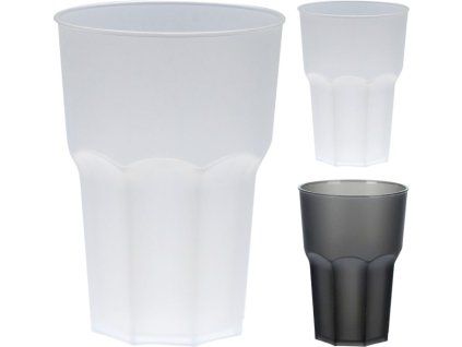 kelímek  0,48l, d9x12,5cm, mix barev, stohovatelný, plast