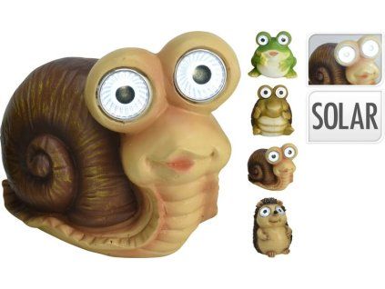 svítilna solární MIX ZVÍŘATA, plast.