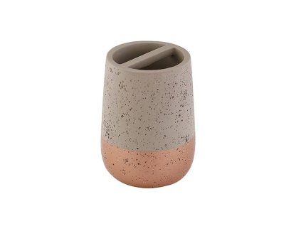 držák zub.kartáčků d7,5x10cm, BETON, staroměď