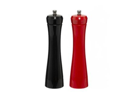 mlýnek koření 21cm OPAQUE, černý, červený, keram.mlýnek, akrylát