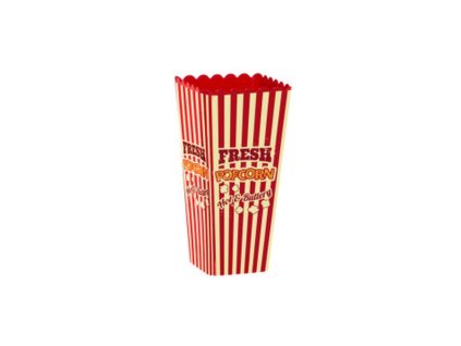 box 1,30l POPCORN, červený, plast
