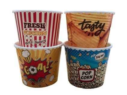 box 2,30l POPCORN, 4dekory, plast