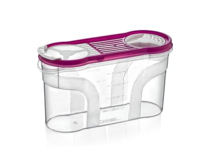 dóza 1,40l 22x12,8x8,5cm, UNI na syp.potr.,transp.plast