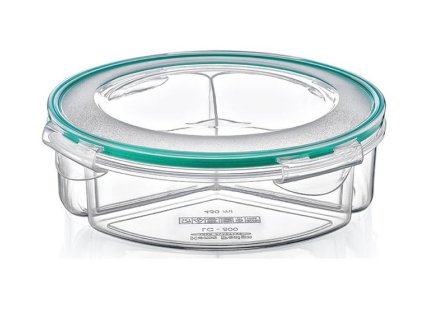 box  1,35l FRESH dělený(3x0,45l),klick d21x6cm,transp.plast