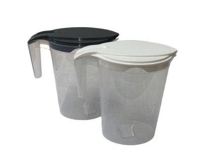 džbán 2,0l s víčkem, oválný 11x21x26, plast