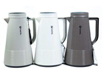 termokonvice 1,0l, 3BARVY, kónická, (MJ-100-1), plast/sklo