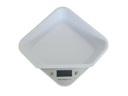 váha  5kg kuch.dig., rohová, miska, plast/sklo