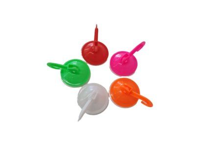 háček s přísavkou- 1ks-d7cm, MIX barev, s páčkou, plast