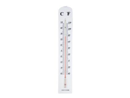 teploměr univ. 39,5x6,4cm, -40°C+50°C, plast