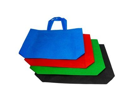 taška nákup. 12l, 40x30x10cm, MIX barev, netk.textil