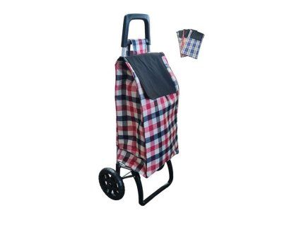 taška s kol., KÁRO MIX barev, výška 100cm, textil