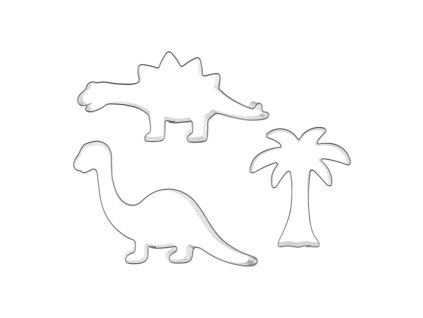 Vykrajovačka dinosvět 3 ks