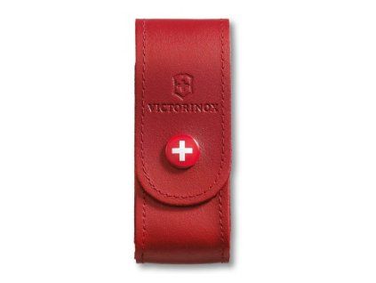 Pouzdro na kapesní nůž Victorinox 91 mm 2-4 želízka, kožené, červené