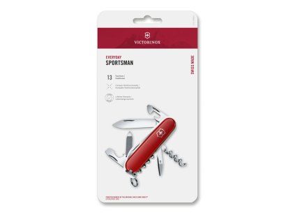 Kapesní nůž SPORTSMAN, 84 mm, červený, blister