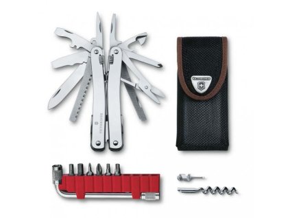 Kleště SWISS TOOL SPIRIT X PLUS, stříbrné, nylonové pouzdro