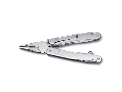 Kleště SWISS TOOL SPIRIT MX, s klipem, stříbrné, blister