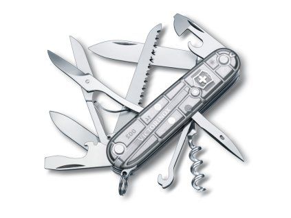 Kapesní nůž HUNTSMAN, 91 mm, stříbrný transparentní