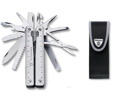 Kleště SWISS TOOL X, stříbrné, nylonové pouzdro