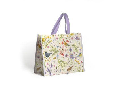 taška nákup. 18l, PTÁČEK a Květina, 40x17x33cm, lamin.PP