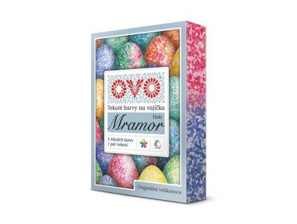 OVO GEL. BARVY 4KS, EFEKT MRAMOR, á 5ML+PÁR RUKAVI